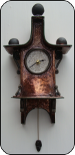 Copper Narrow Wall Clock