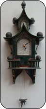 Two tiered CopperGreen Wall Clock