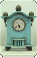 Wide Light Blue with centre balustrade